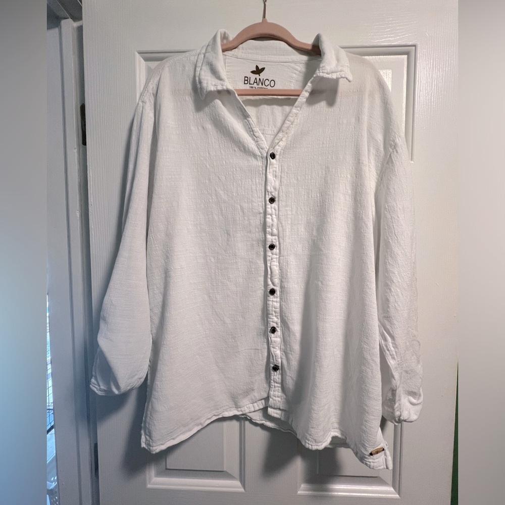 Blanco 100% cotton summer top